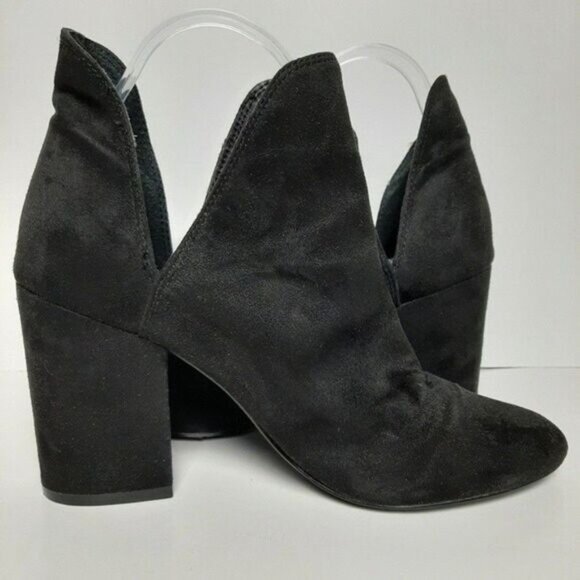 STEVE MADDEN Rotary Suede Booties Shooties Black Sz 9 B - Picture 9 of 13